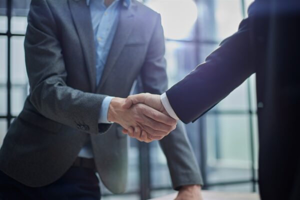 executives handshake